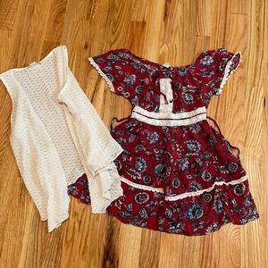 Knit works dress and cardigan size 8